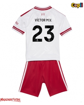 Liverpool Victor Munoz #23 Echipament de Fotbal Replică 2026-27 Copii Deplasare (+ Șorturi)